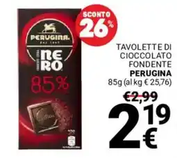 Supermercati Gulliver Tavolette di cioccolato fondente PERUGINA offerta