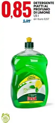 Eurospin Dexal detergente piatti al profumo di limone offerta