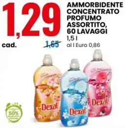 Eurospin Dexal ammorbidente concentrato profumo offerta