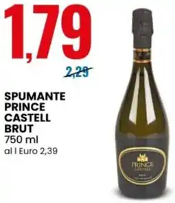Eurospin Spumante PRINCE CASTELL BRUT offerta