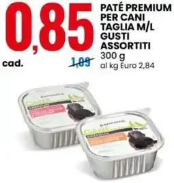 Eurospin Paté premium per cani taglia m/l offerta