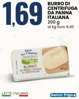 Eurospin Giro tra i Sapori burro di centrifuga da panna italiana offerta