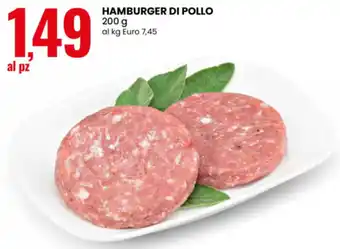 Eurospin Hamburger di pollo offerta