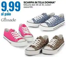 Eurospin Glissade scarpa in tela donna offerta