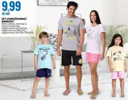 Eurospin Set uomo/donna/ bimbo/a offerta