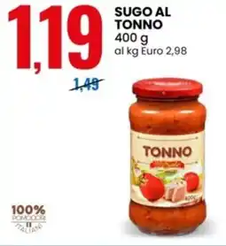 Eurospin Delizie dal sole sugo al tonno offerta