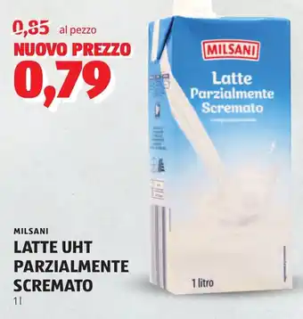 Milsani latte uht parzialmente scremato