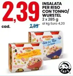 Eurospin Delizie dal sole insalata per riso con tonno/ wurstel offerta