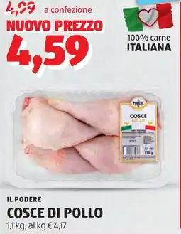 ALDI Il podere cosce di pollo offerta