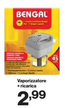 In'S Mercato BENGAL Vaporizzatore + ricarica offerta
