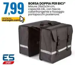 Eurospin Borsa doppia per bici offerta