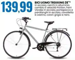 Eurospin Bici uomo trekking 28" offerta