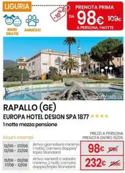 Eurospin Rapallo (ge) europa hotel design SPA 1877 offerta