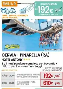 Eurospin Cervia - pinarella (RA) hotel antony offerta