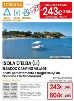 Eurospin Isola d'elba (LI) elbadoc camping village offerta