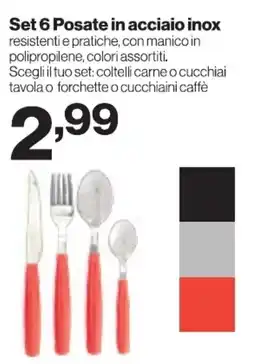 In'S Mercato Set 6 Posate in acciaio inox offerta