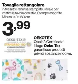 In'S Mercato OEKO-TEX Tovaglia rettangolare offerta