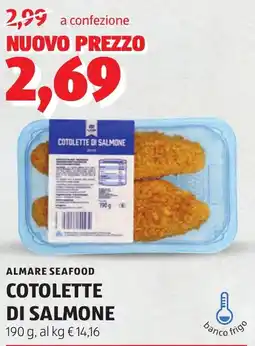 ALDI Almare seafood cotolette di salmone offerta