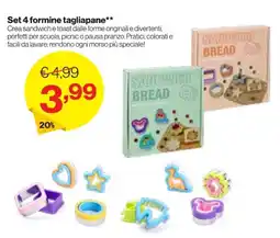 In'S Mercato Set 4 formine tagliapane offerta