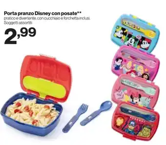 Porta pranzo Disney con posate