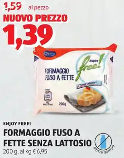 ALDI Enjoy free! formaggio fuso a fette senza lattosio offerta