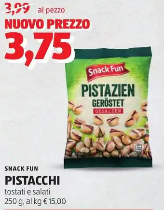 Snack fun pistacchi