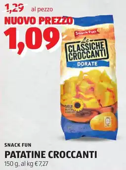 ALDI Snack fun patatine croccanti offerta