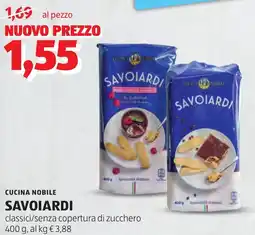 ALDI Cucina nobile savoiardi offerta