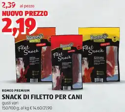ALDI Romeo premium snack di filetto per cani offerta