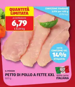 ALDI Il podere petto di pollo a fette XXL offerta