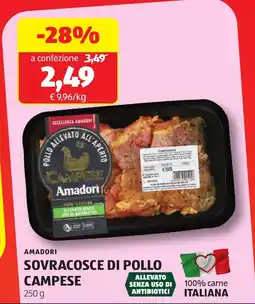 ALDI Amadori sovracosce di pollo campese offerta