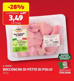 ALDI Il podere bocconcini di petto di pollo offerta