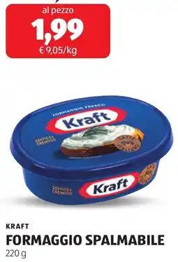 ALDI Kraft formaggio spalmabile offerta