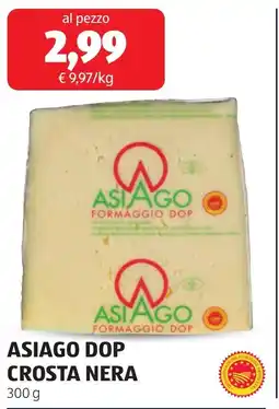 ALDI Asiago dop crosta nera offerta