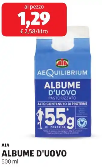 ALDI Aia albume d'uovo offerta