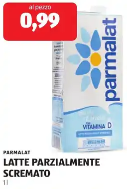 ALDI Parmalat latte parzialmente scremato offerta