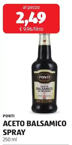 ALDI Ponti aceto balsamico spray offerta