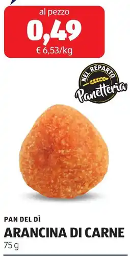 ALDI Pan del dì arancina di carne offerta