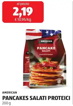 ALDI American pancakes salati proteici offerta
