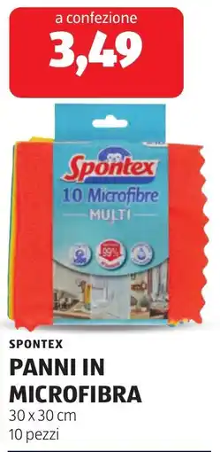 ALDI Spontex panni in microfibra offerta