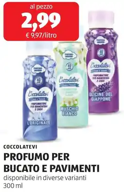ALDI Coccolatevi profumo per bucato e pavimenti offerta