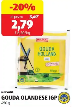 ALDI Milsani gouda olandese IGP offerta