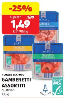 ALDI Almare seafood gamberetti offerta