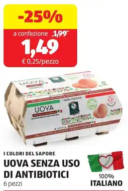 ALDI I colori del sapore uova senza uso di antibiotici offerta