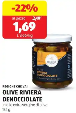 ALDI Regione che vai olive riviera denocciolate offerta