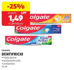 ALDI Colgate dentifricio offerta