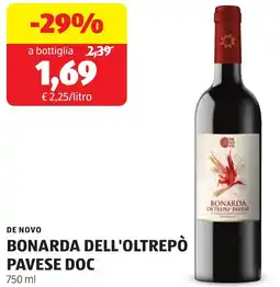 ALDI De novo bonarda dell'oltrepò pavese DOC offerta