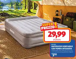 ALDI Bestway materasso gonfiabile con pompa integrata offerta