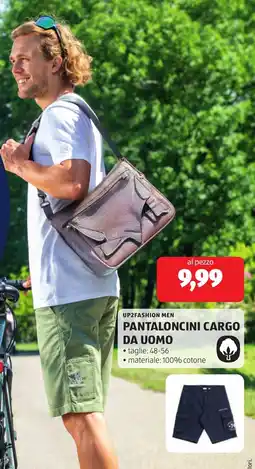 ALDI Up2fashion men pantaloncini cargo da uomo offerta