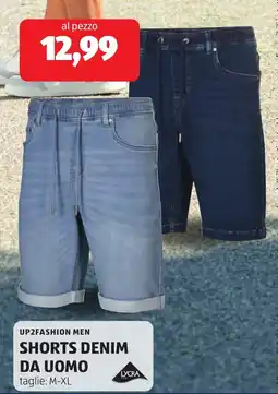 ALDI Up2fashion men shorts denim da uomo offerta